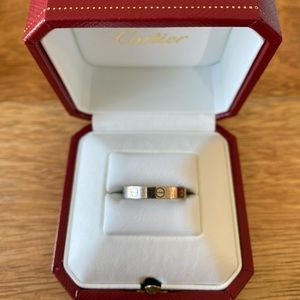Authentic Cartier love wedding band size 58